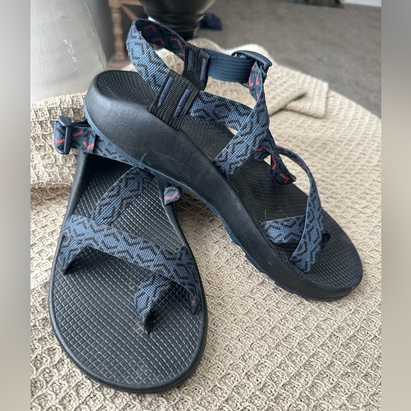 Chaco Black and Blue Sandals - Picture 2 of 6
